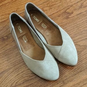 TOMS | Julie Greige Almond Toe Flats